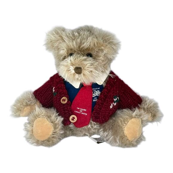 Pepsi Cola TEDDY BEAR Chandler 100 Yr Anniversary 7" Plush Stuffed Animal 90s - Picture 7 of 7